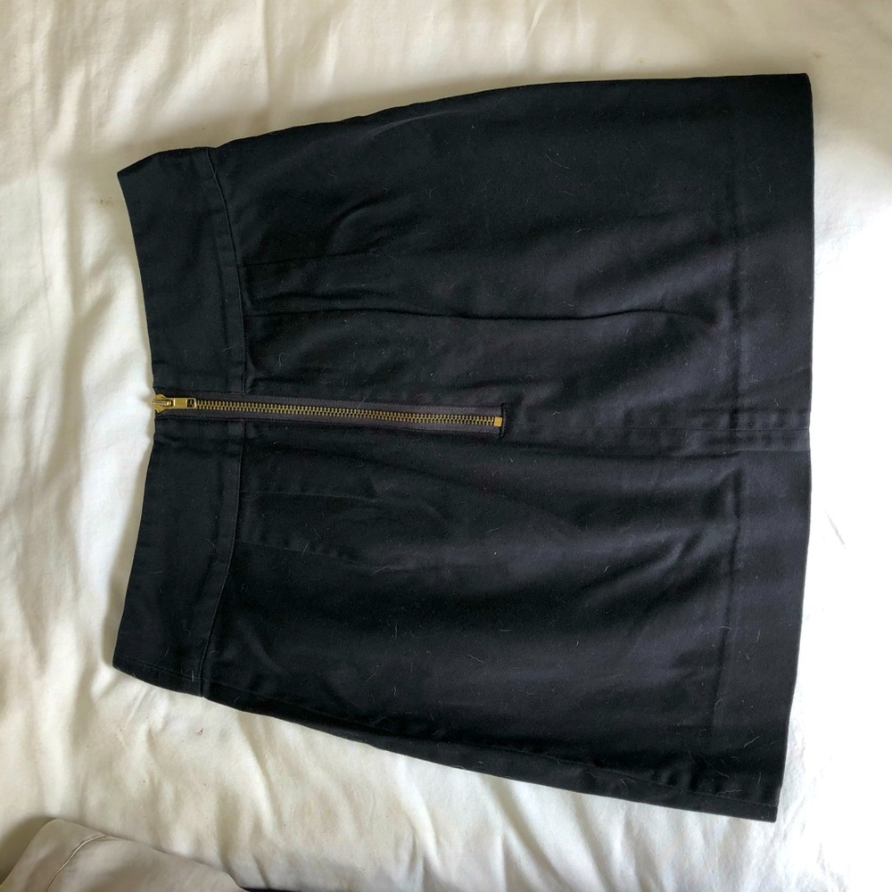 High Waisted Black Mini Skirt